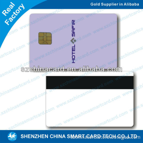 contact plastic pvc sle4442 smart chip card